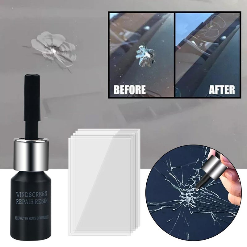 Windshield Crack Repair Kit, 2025 New Glass Cracks Gone Repair Kit, Automotive Windshield Repair Kit, Quick Fix Windshield & Glass Repair Tools, for Fixing Chips,Cracks, Star-Shape Cack (1set) - Image 3